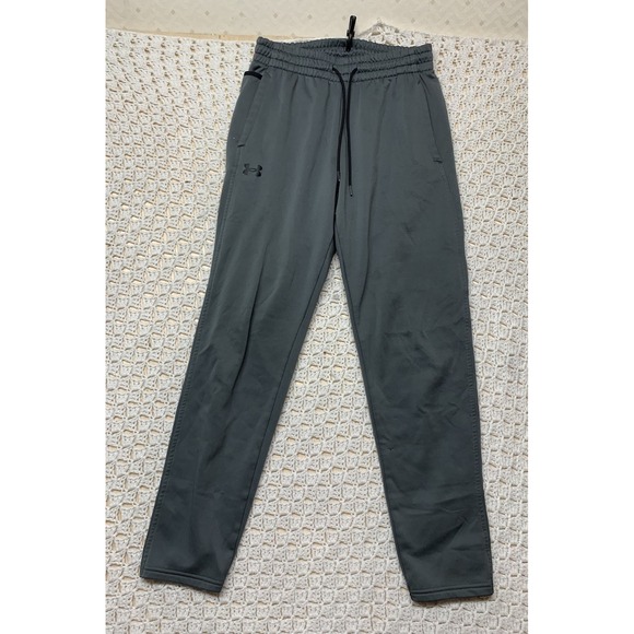 Under Armour Men's Athletic Pants Tag Size M Gray Drawstring Loose 1357121 - Picture 1 of 11